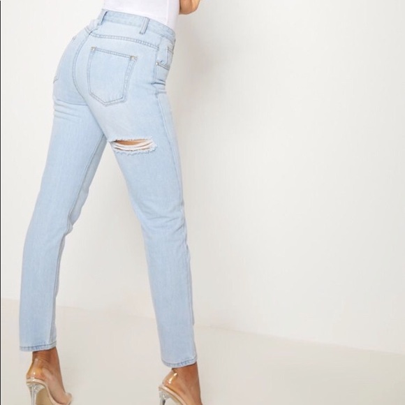 under bum ripped jeans